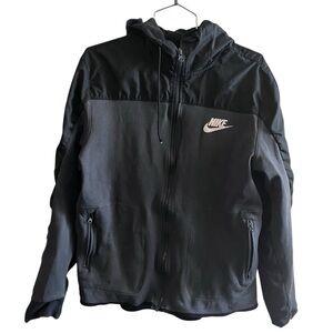Nike Black Gray full zip jacket hoodie womens size large L